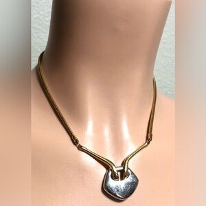 Chic Gold and Silver Necklace